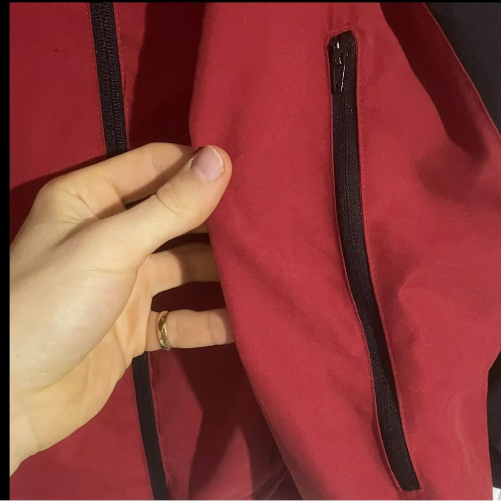 Adidas INDIANA HOOSIERS Climaproof Jacket Mens Small Full Zip Embroidered Red - Picture 4 of 10